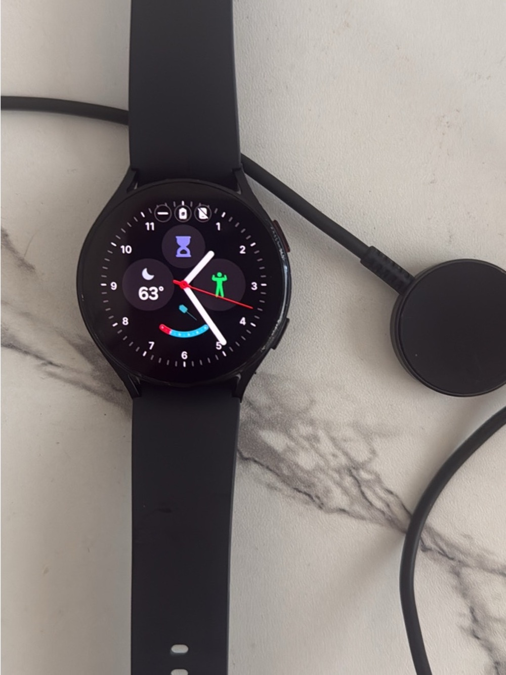 Samsung Black Smartwatch with Round AMOLED Display